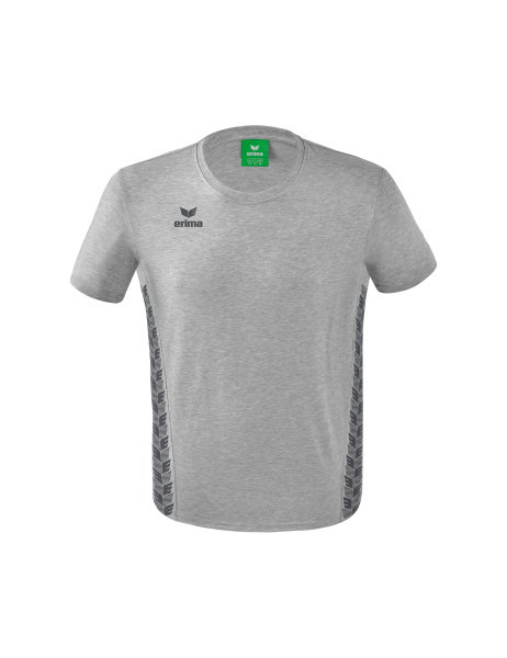 Erima Freizeit-Tshirt Essential Team - weicher Baumwollmix, klassischer Schnitt - hellgrau/grau Herren